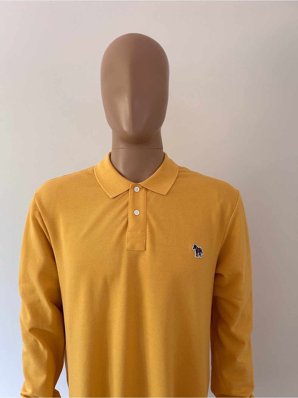 Paul Smith Yellow Long-Sleeve Polo Shirt